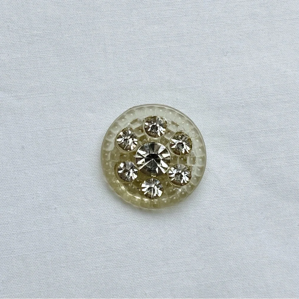 Vintage Rhinestone Buttons (4pcs) - Picture 3 of 3